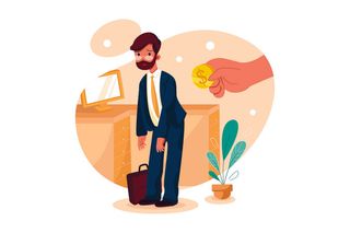 扁平化人物场景办公互联网等距ai矢量设计网页海报UI素材插画