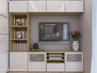 时尚公寓书房装修效果图