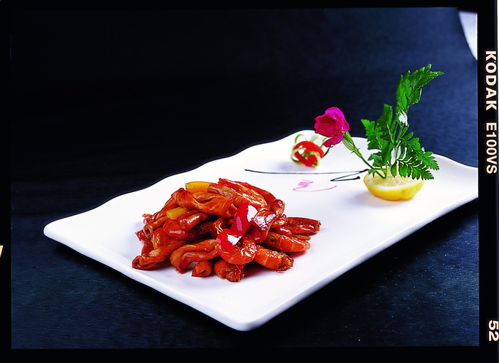 川菜湘菜高清菜谱 麻花菇炒鲜虾68