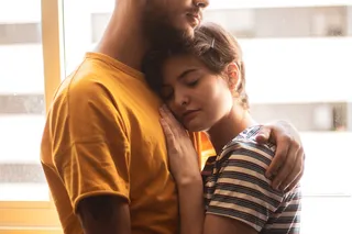 唯美浪漫情侣拥抱