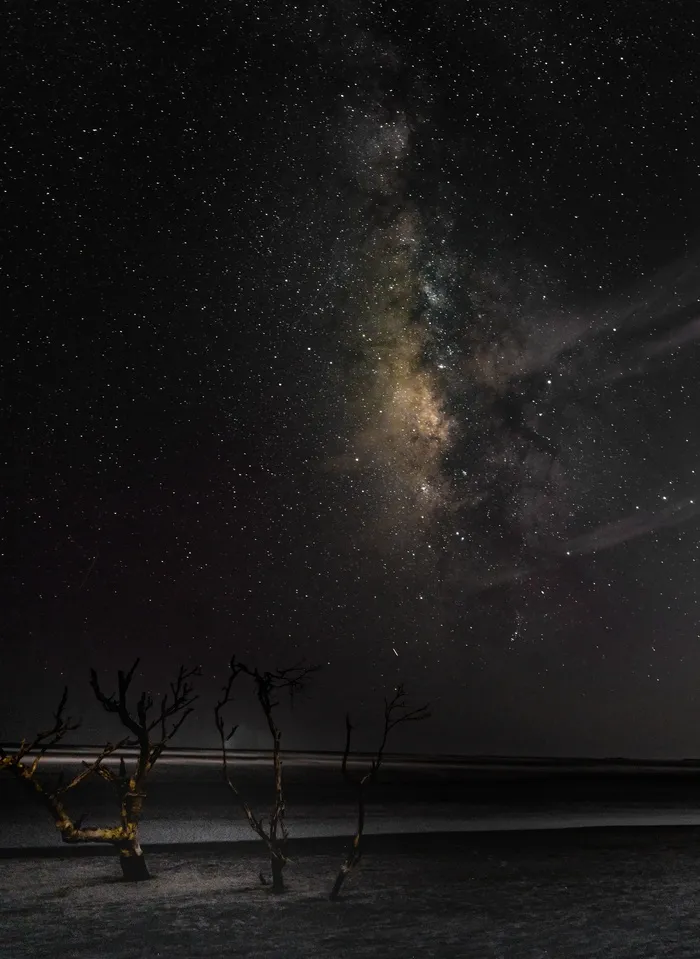 黑色星空摄影素材