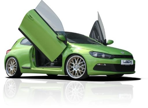 绿色大众Scirocco PNG汽车图片免抠(532x389)