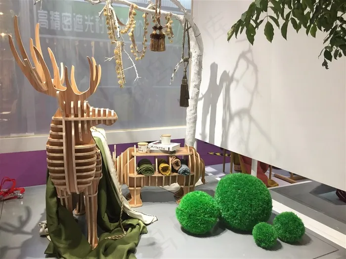 展会角落摆设