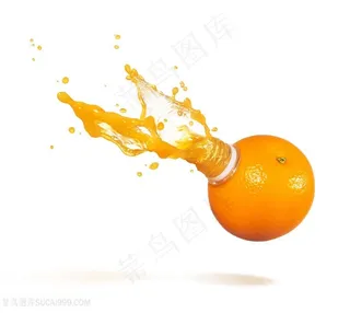 夏日冷饮橙汁高清图