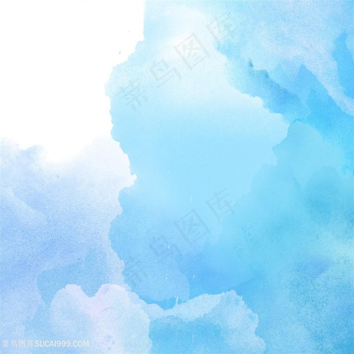 蓝色水色水彩水墨背景图片