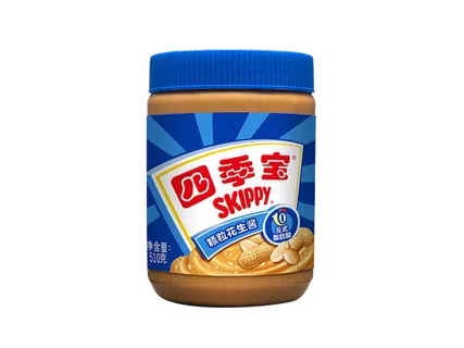 四季宝颗粒花生酱超市商品白底图免抠实物摄影png格式图片透明底