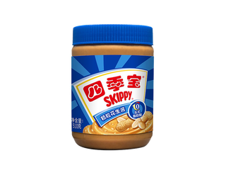 四季宝颗粒花生酱超市商品白底图免抠实物摄影png格式图片透明底