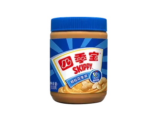 四季宝颗粒花生酱超市商品白底图免抠实物摄影png格式图片透明底