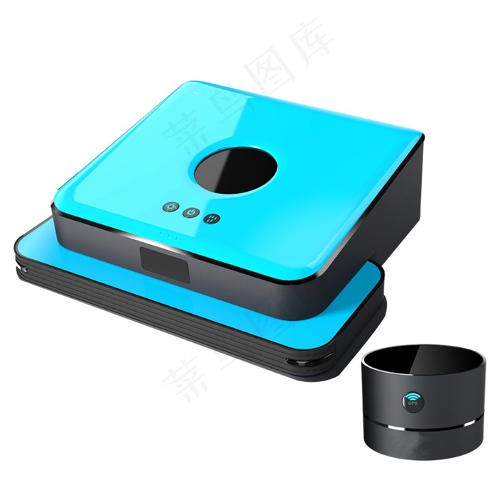 天蓝色扫地机器人扫地机吸尘器拖地机器智能自动吸尘