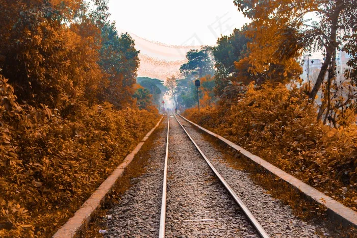 冬季铁路景观图片