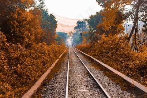 冬季铁路景观图片