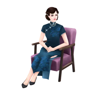 传统旗袍美女 (181)