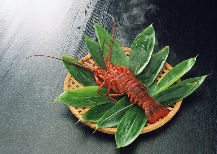 餐饮美食-盘子中的龙虾