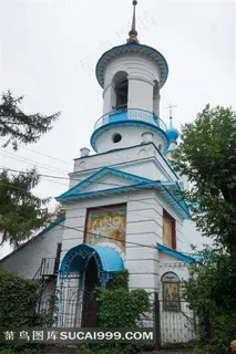 欧洲特色教堂建筑景观