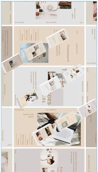 ins风便签书签ppt模板