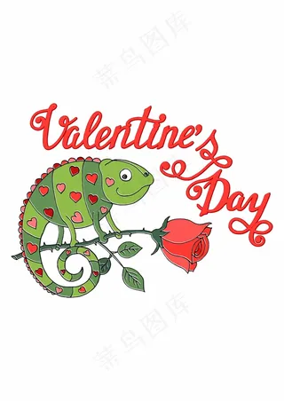 变色龙玫瑰花 爱心英文