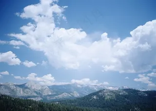 蓝天白云风景背景摄影图片