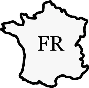 法国地图 PNG免抠