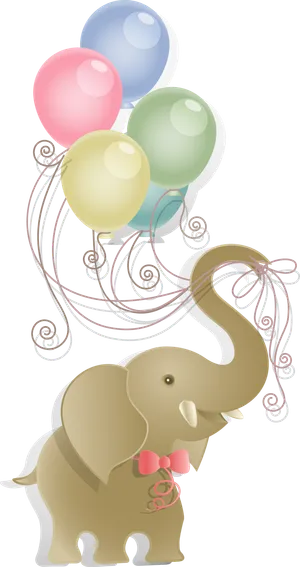 气球大象卡通