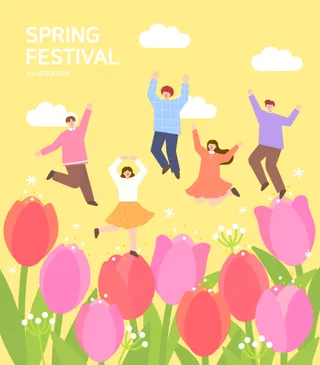 春天插画