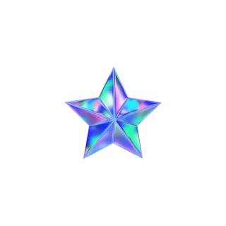 多彩五角星星素材免扣 拷贝