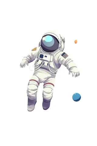 航天宇航员插画元素