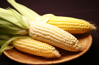 刨开的玉米摄影图