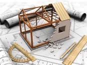 正在搭建的3d房屋模型高清图片