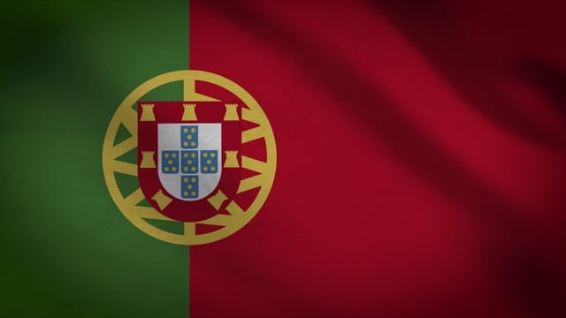 葡萄牙, 欧洲, 符号, 旗帜, 风, 布, 纺织, 摇