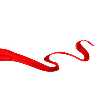 红色飘带免扣素材