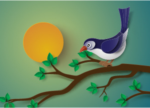 C4d插画 浮雕插画 卡通插画 背景插画