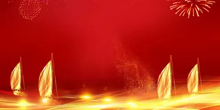 红色喜庆2022虎年春节新年元宵节海报背景展板模板设计素材图