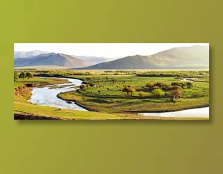 田野河流风景图片