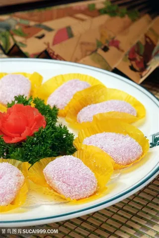 雪花香冻糕的美食图片