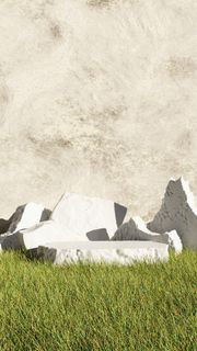 小清新c4d场景电商展台合层背景