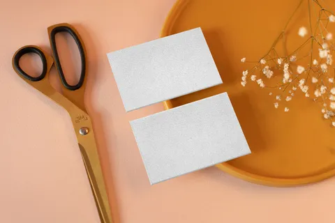 北欧风正反面场景名片样机