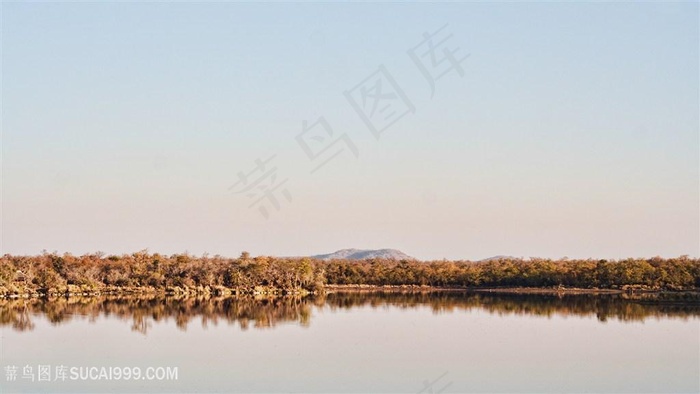湖畔美景风景画壁纸
