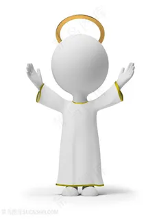 3d天使上帝人物设计高清图片