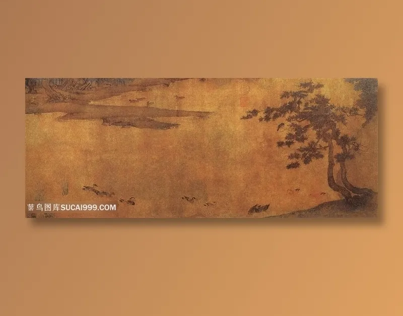 中国风界画山水图