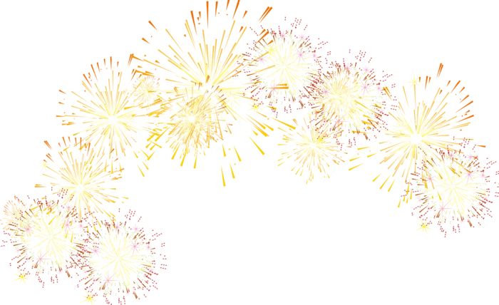 烟花绽放卡通