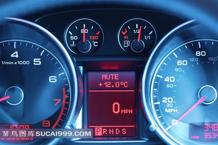 蓝色炮筒仪表盘图片素材