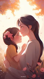 母亲 温馨 节日 爱护 温柔