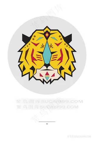 水彩狮子头插画