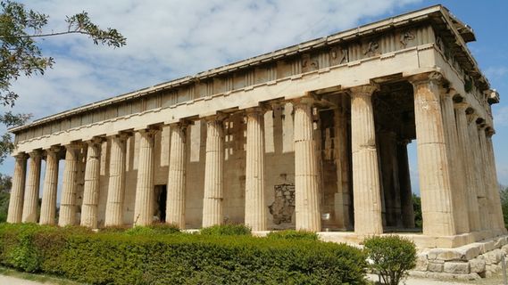 希腊雅典帕特农神庙图片