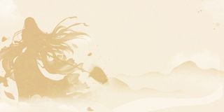 中国风传统水墨古风古典展板边框工笔画PS海报背景平面设计素材