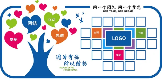 心形树员工风采