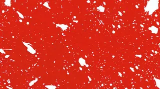 红色白点雪花背景，简约扁平