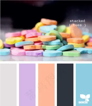 冬天系配色色卡色彩搭配