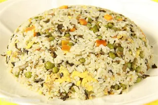 秋望菜炒饭的美食图片