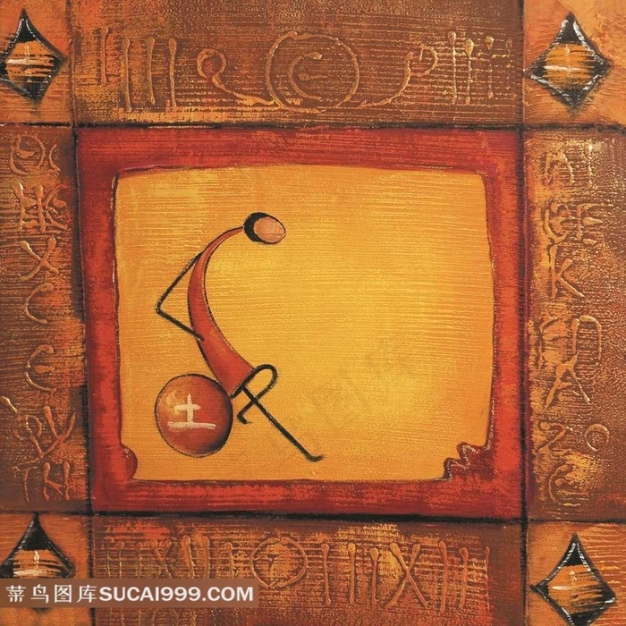 抽象风格人物装饰画